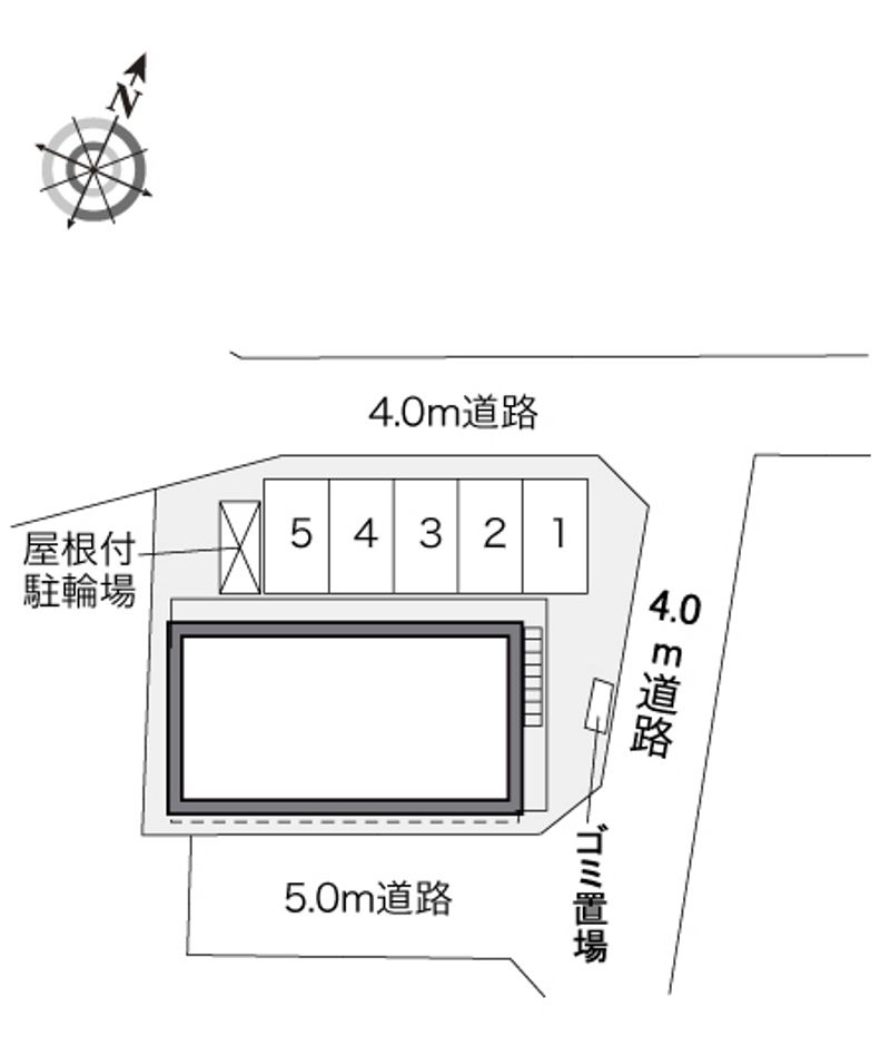 レオパレスサンコートＭ 配置図