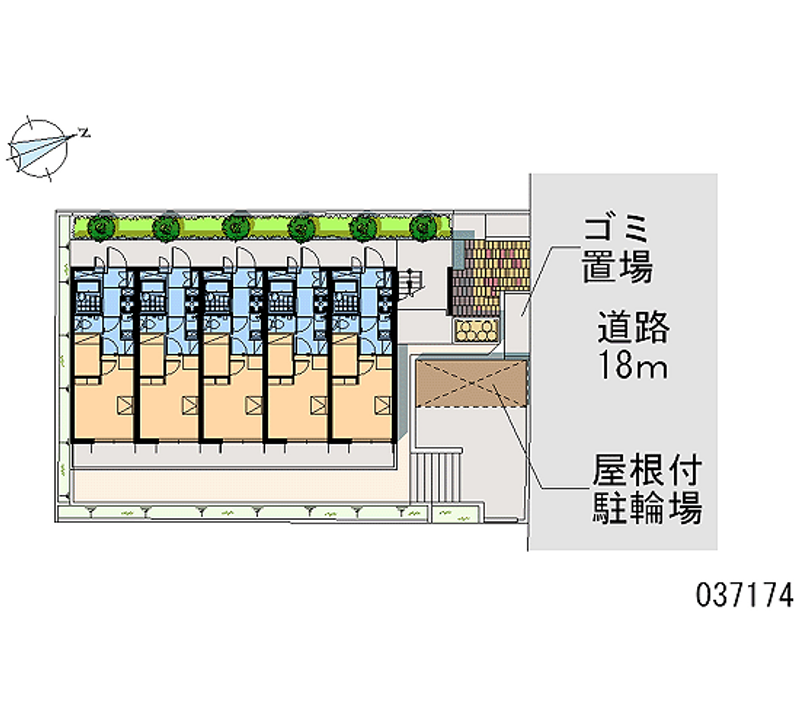 レオパレスデュオ　Ｋ＆Ｊ 区画図