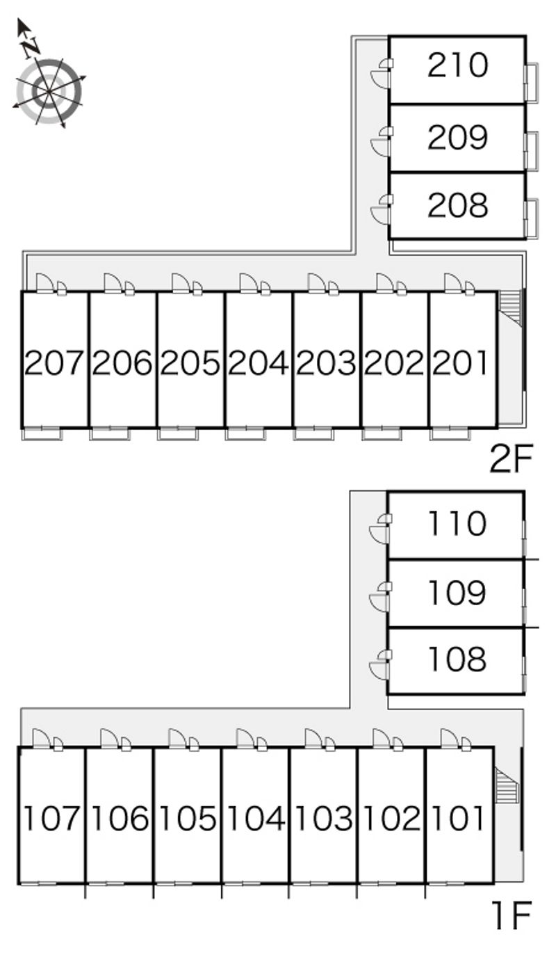レオパレスニューライフ　トビタ 間取配置図