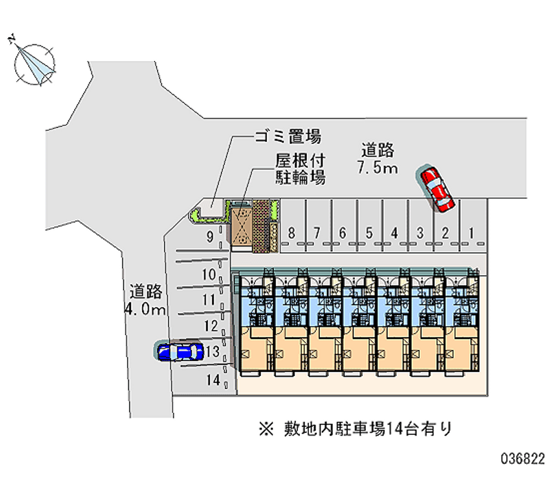 36822 Monthly parking lot