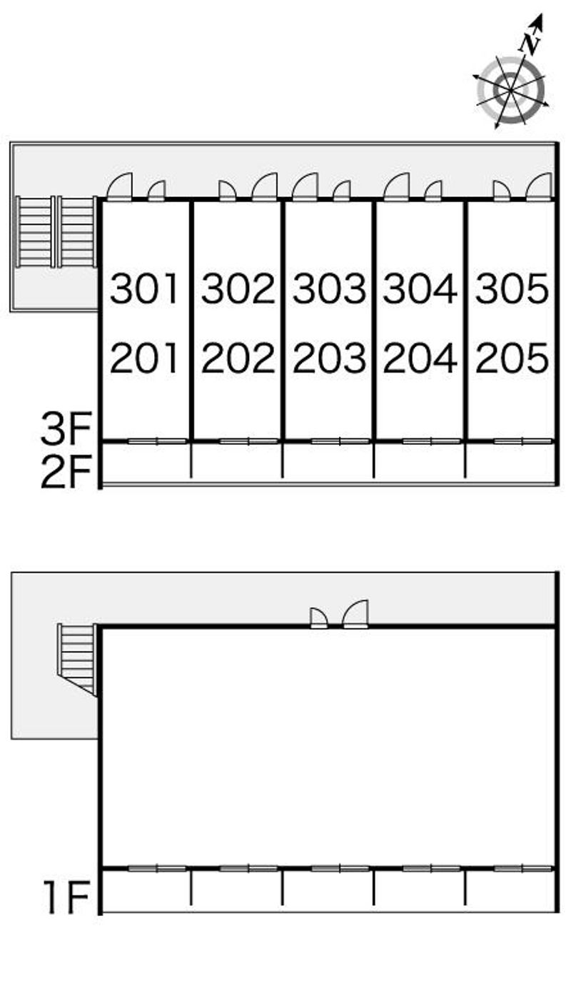 レオパレスジュノス芦屋 間取り配置図