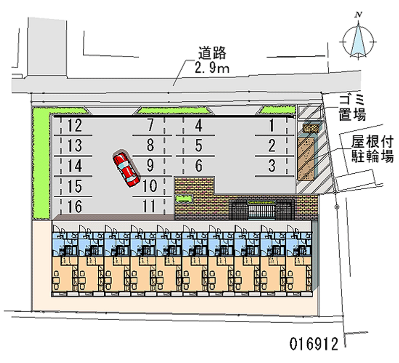 16912 Monthly parking lot