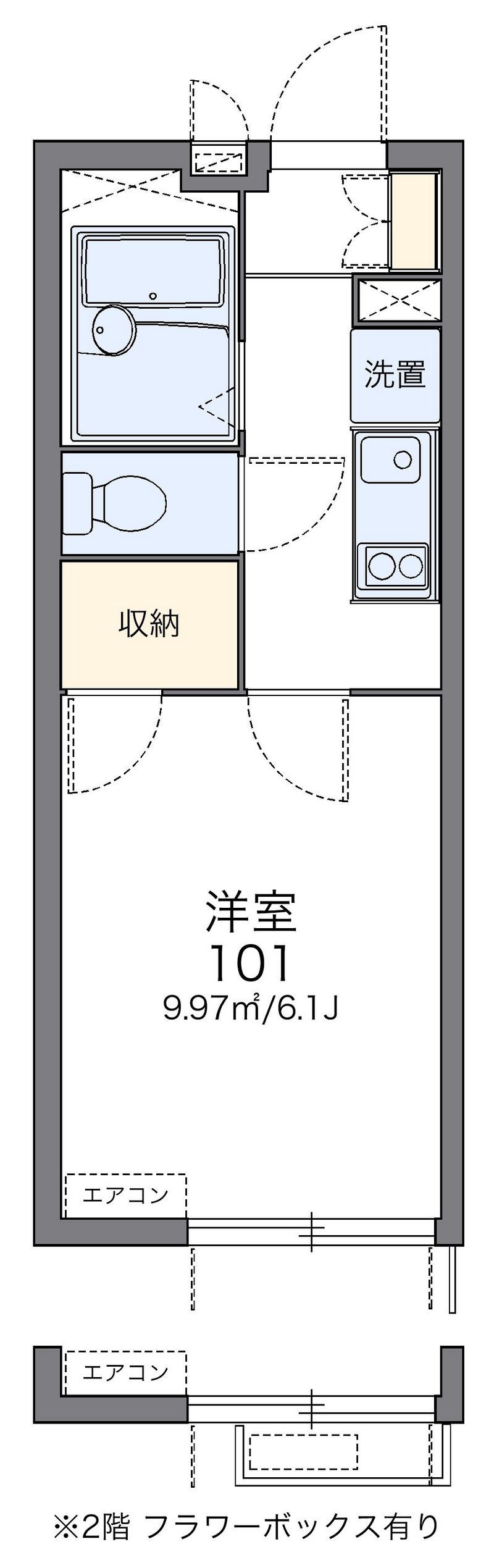 レオパレスＫＥＮ　Ⅰ 間取図