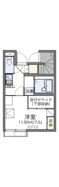 レオパレス平成Ⅱ 間取り図