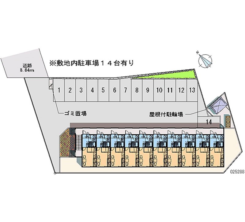 レオパレスメイフラワー清田 月極駐車場