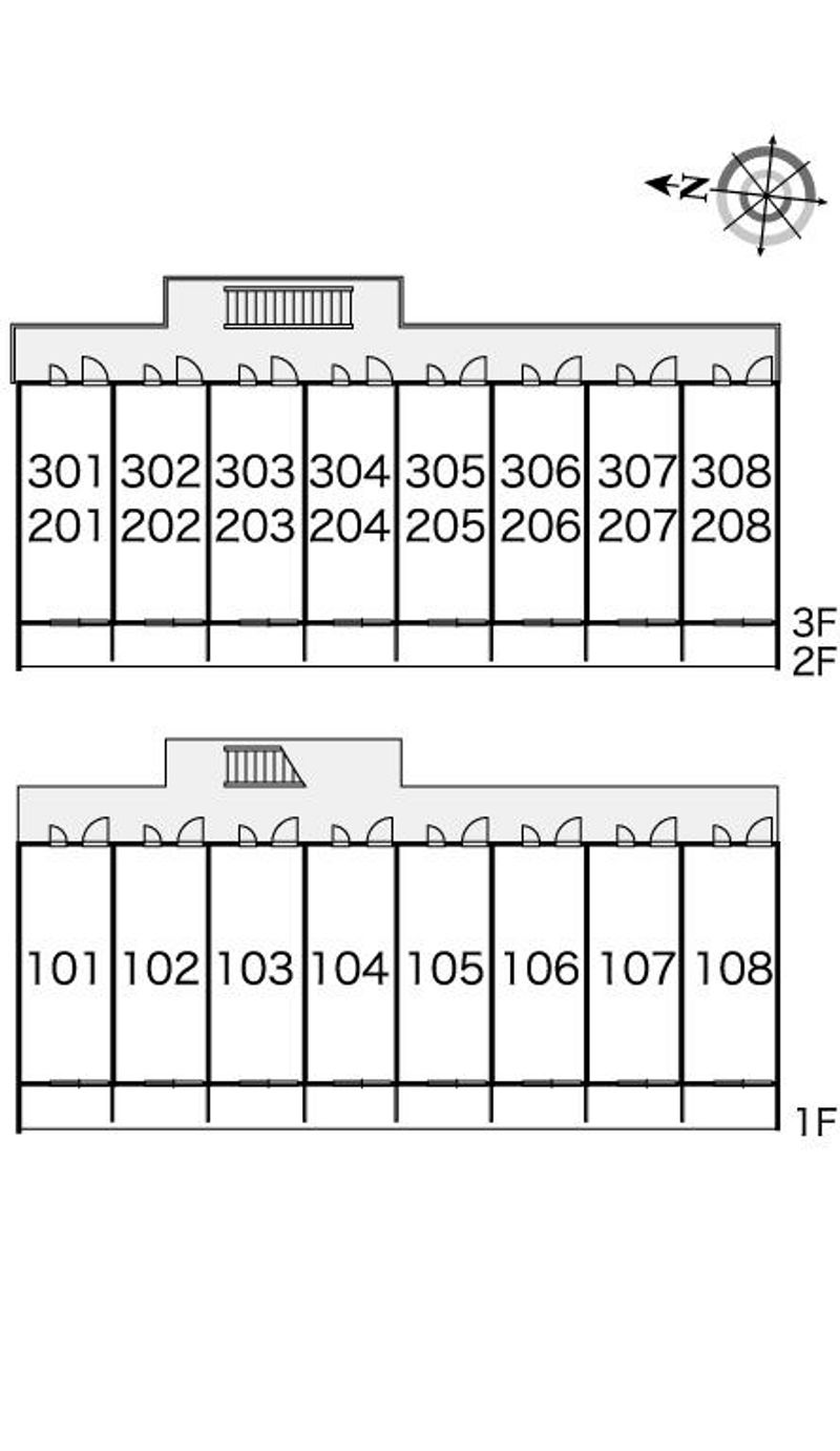レオパレスロイヤルパーム 間取配置図