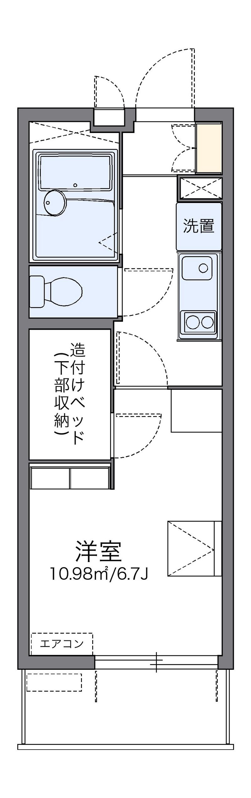 レオパレスＮＯＤＡⅡ 間取図