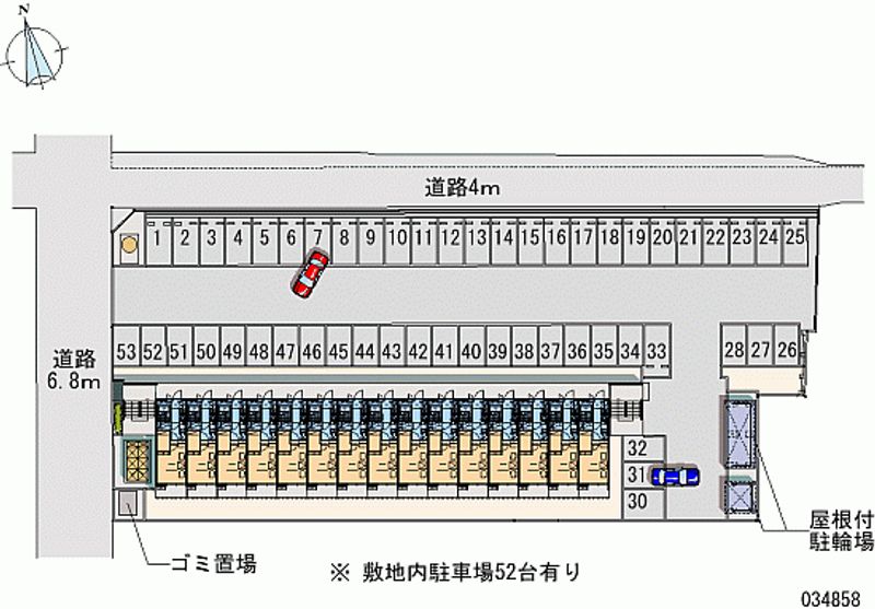 レオパレスニュートリノミラージ 月極駐車場