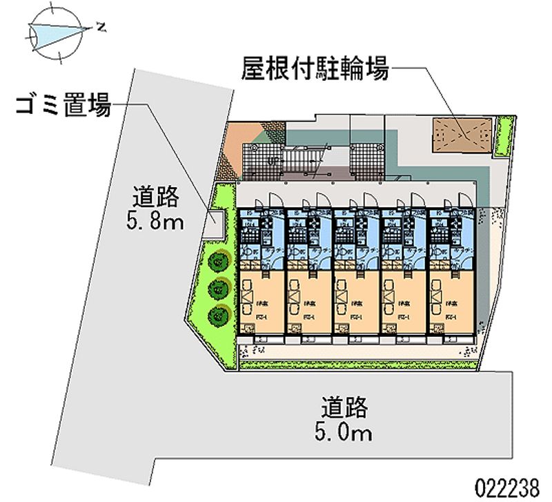 レオパレスくるみ 区画図