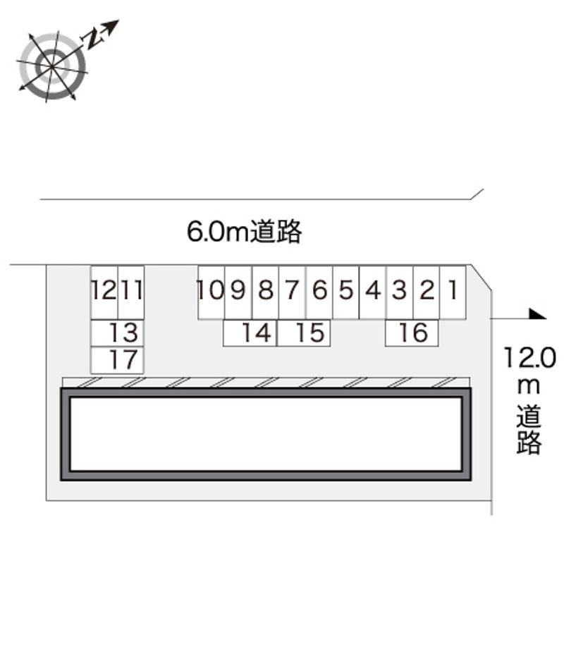 レオパレスひかり 配置図