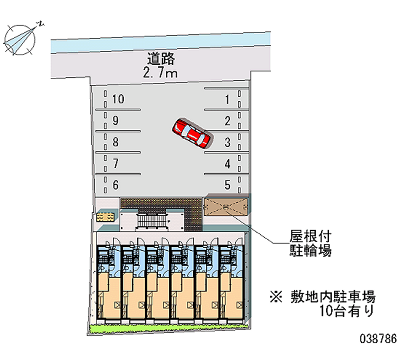 レオパレスエバーグリーン 月極駐車場