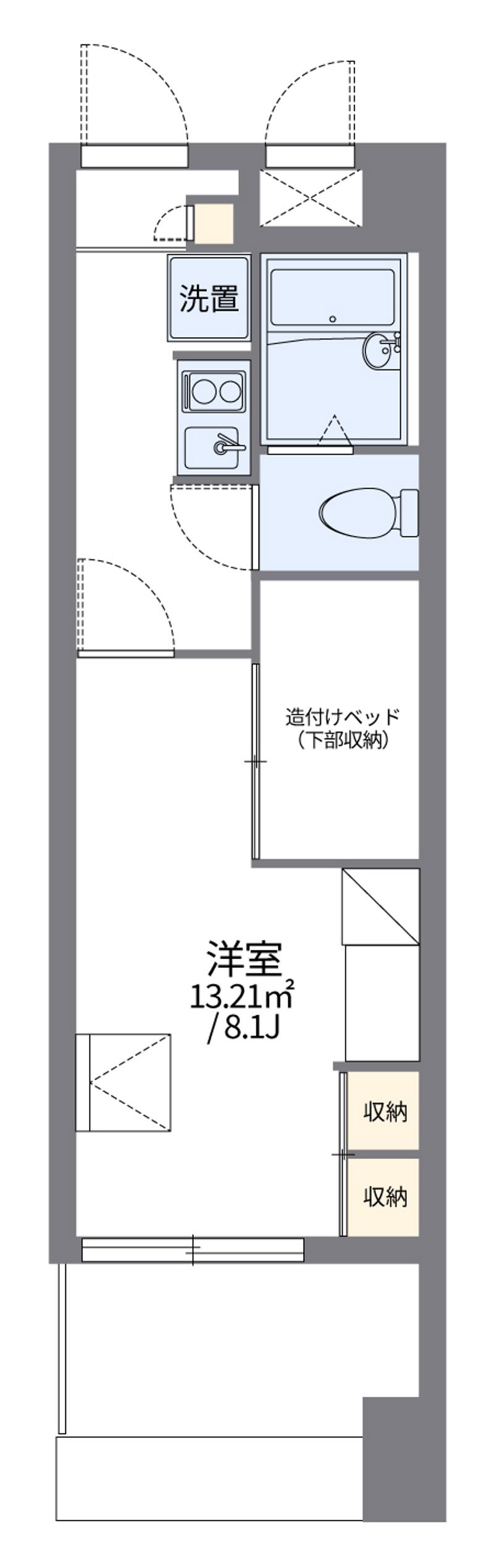 レオパレス国泰寺 間取図