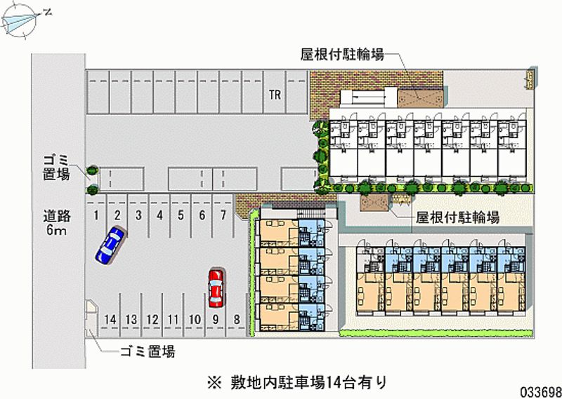 レオパレスアローハ 月極駐車場