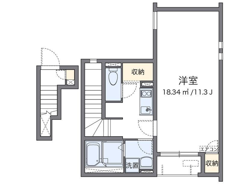 クレイノショコラーデ 間取図