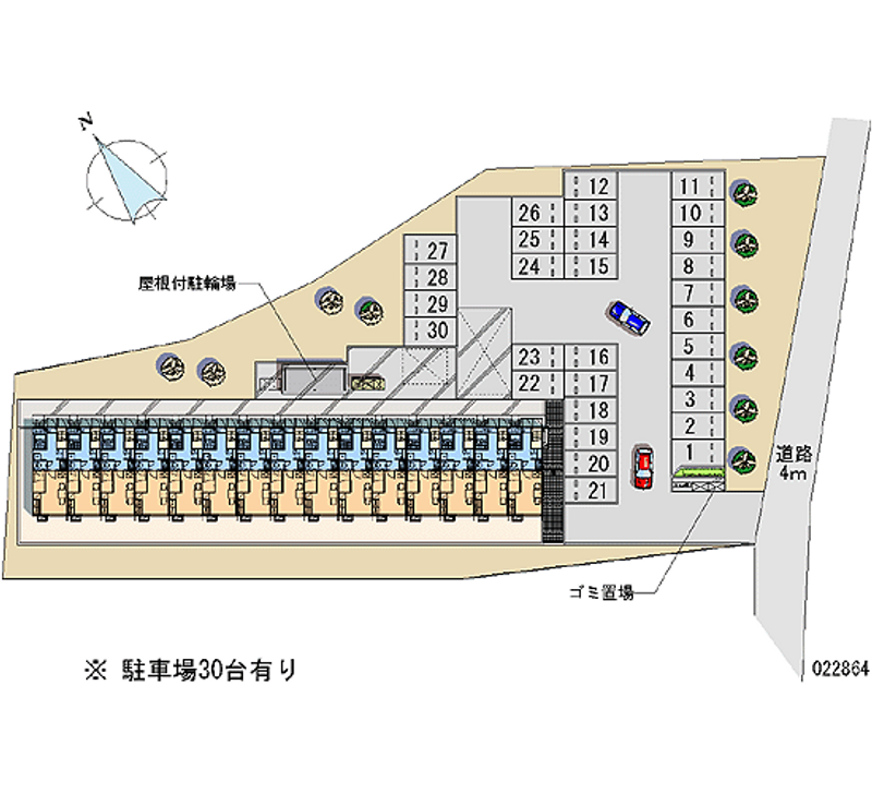 22864 bãi đậu xe hàng tháng