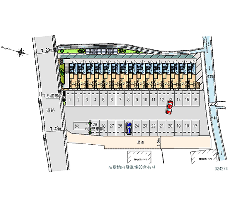 24274 Monthly parking lot