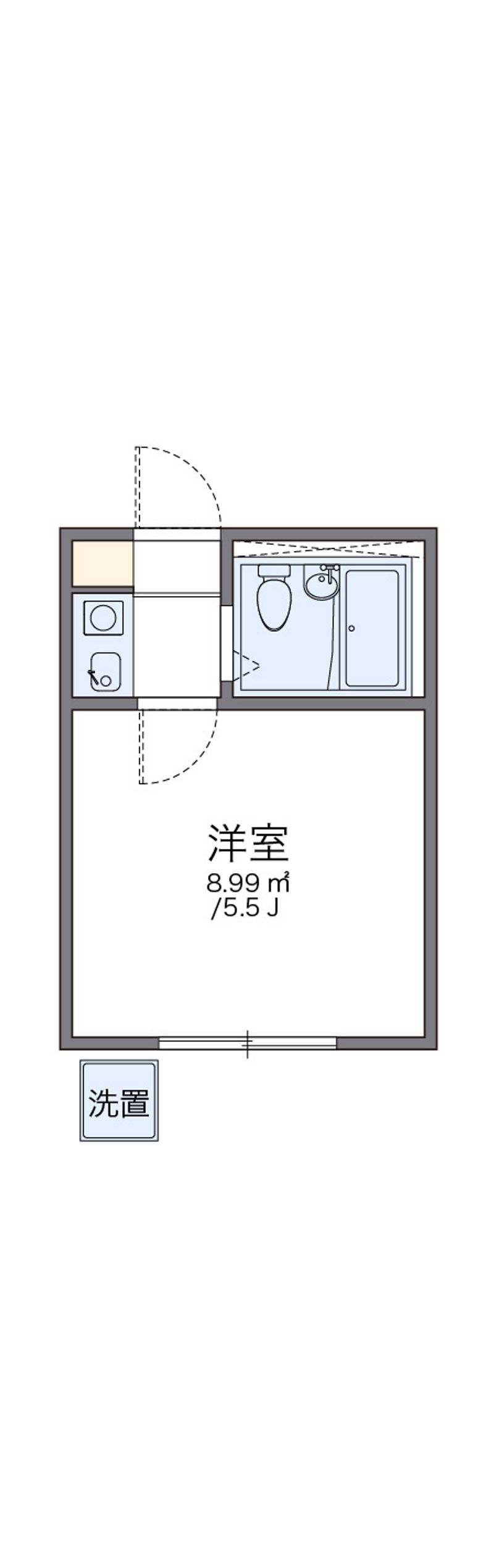 レオパレス北烏山 間取図