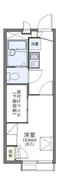 レオパレスツバキハウス 間取り図