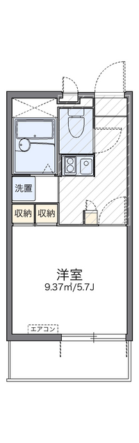 レオパレスけやきⅡ 間取り図