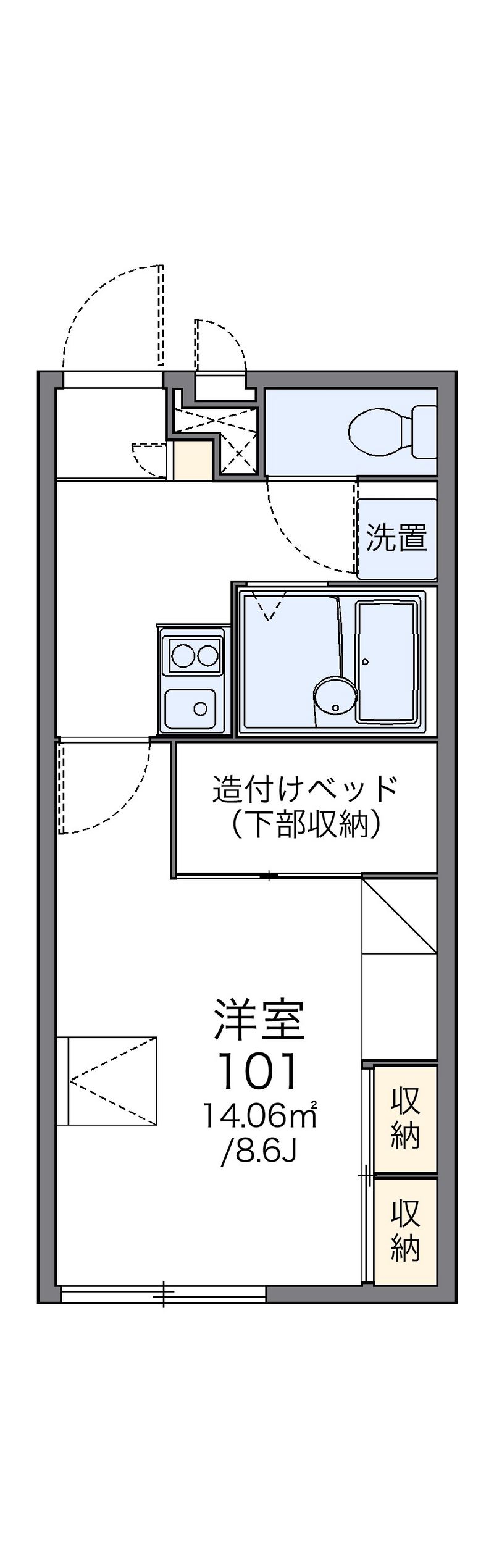 レオパレスセレーノ 間取図