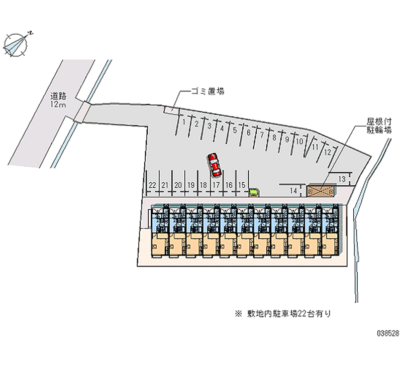 レオパレスサンクローバー 月極駐車場