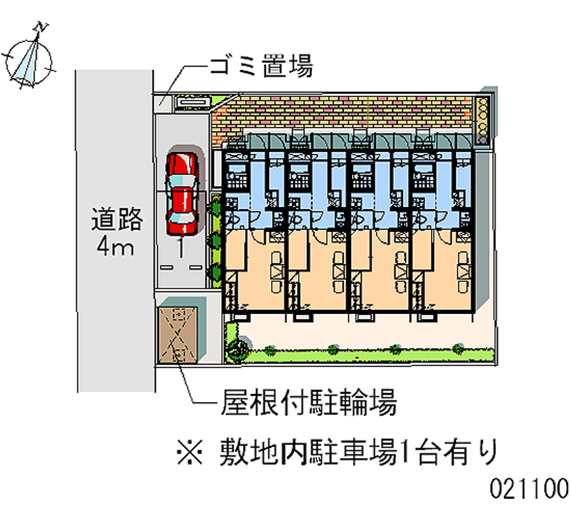 レオパレス大学南 月極駐車場