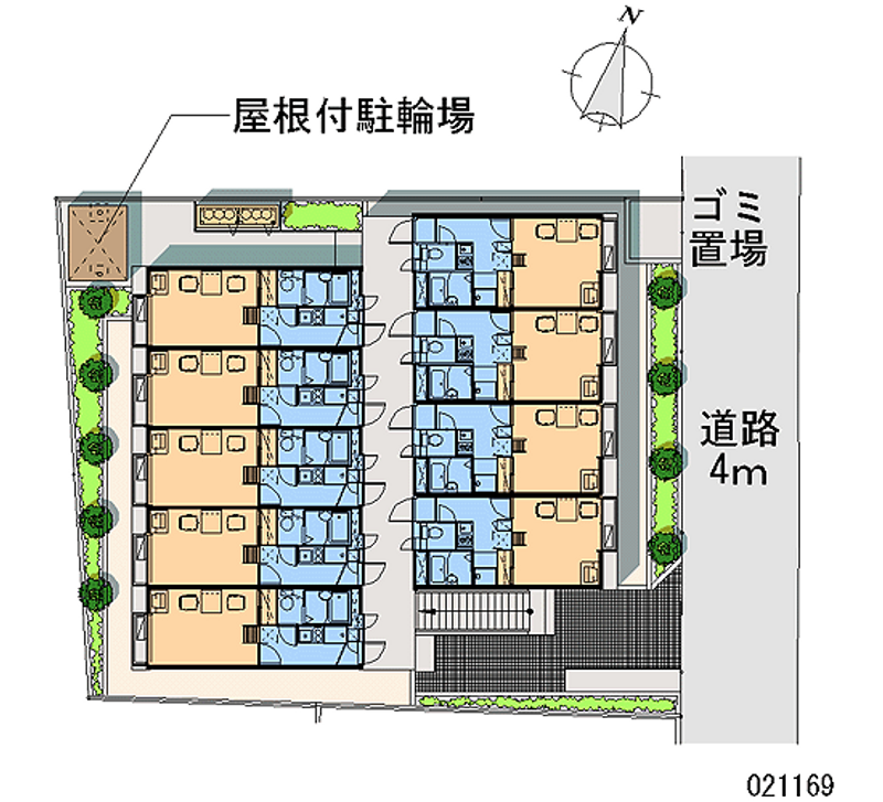 レオパレスアネックス櫛引 区画図