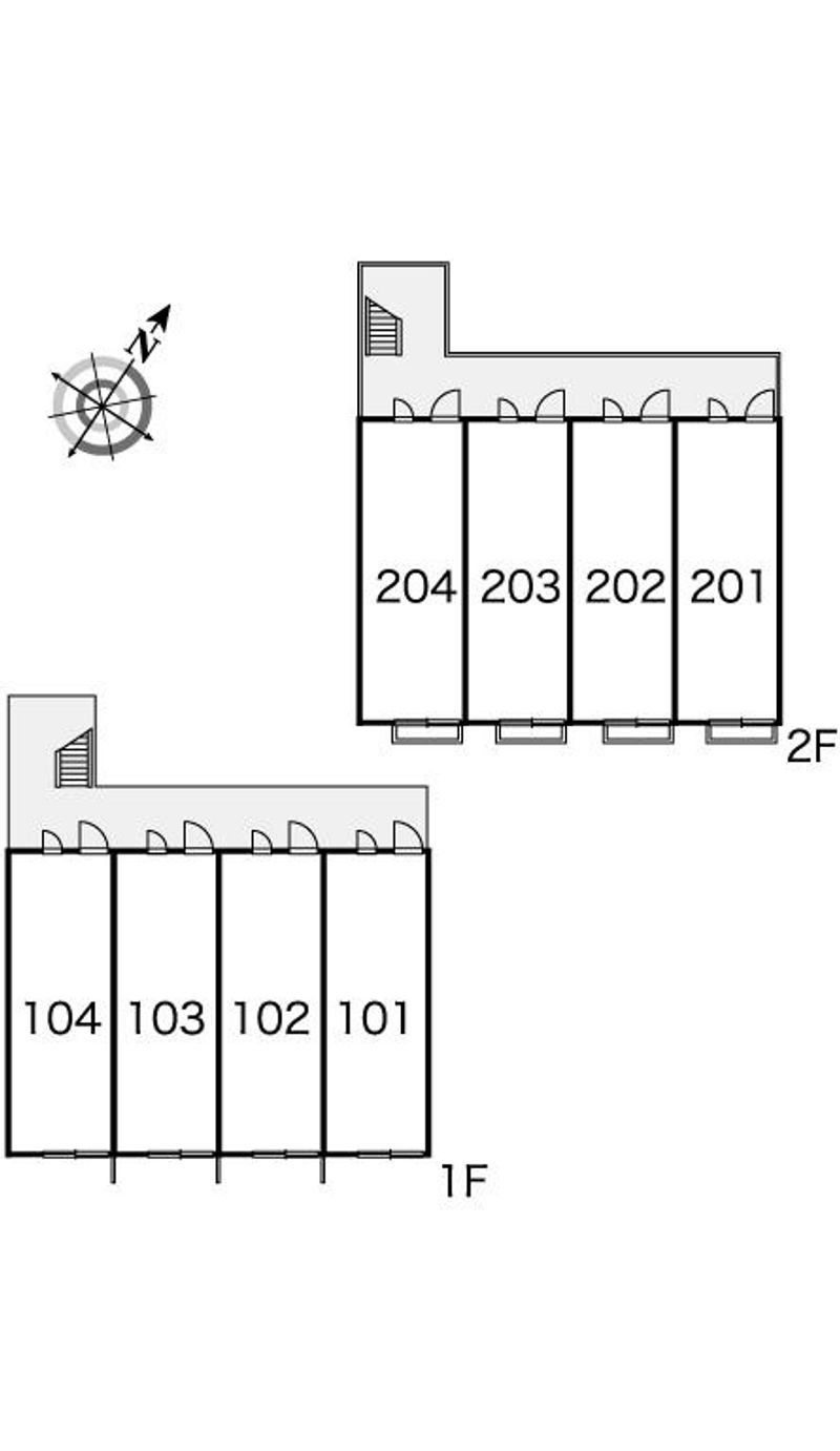 レオパレスＳｏｕｔｈ　ｐａｌ 間取配置図