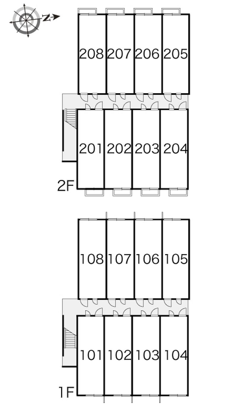 レオパレスＫＡＺＵ 間取配置図