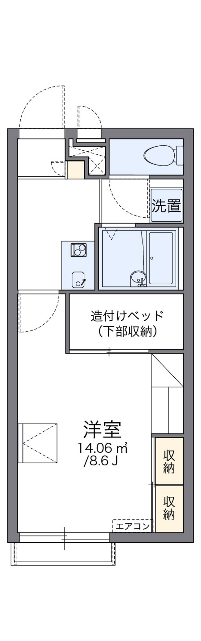 レオパレスミディ 間取り