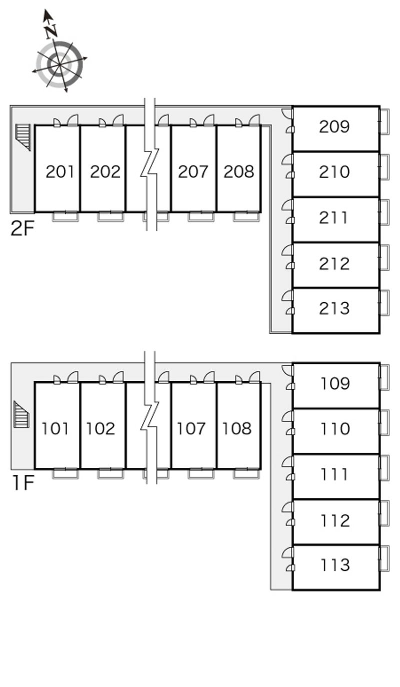 レオパレスＷＡＴＡＮＡＢＥ 間取配置図