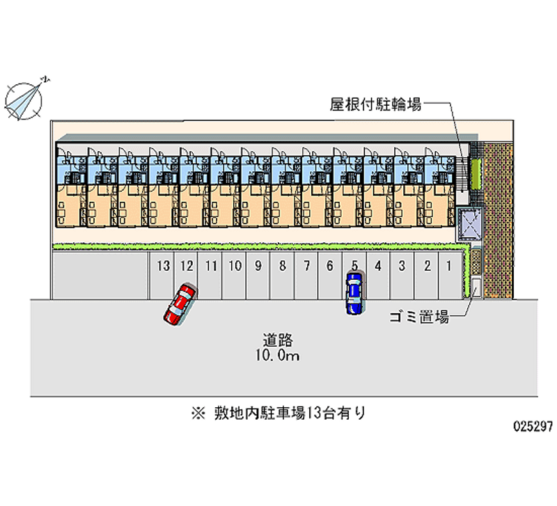 レオパレスエル　フレール 月極駐車場