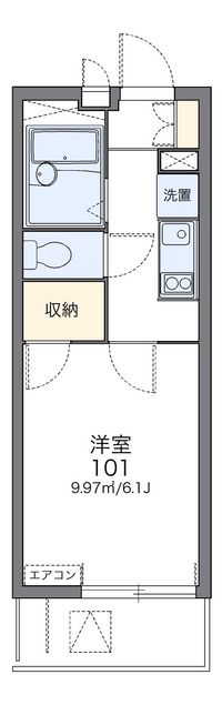 レオパレス東進 間取り図