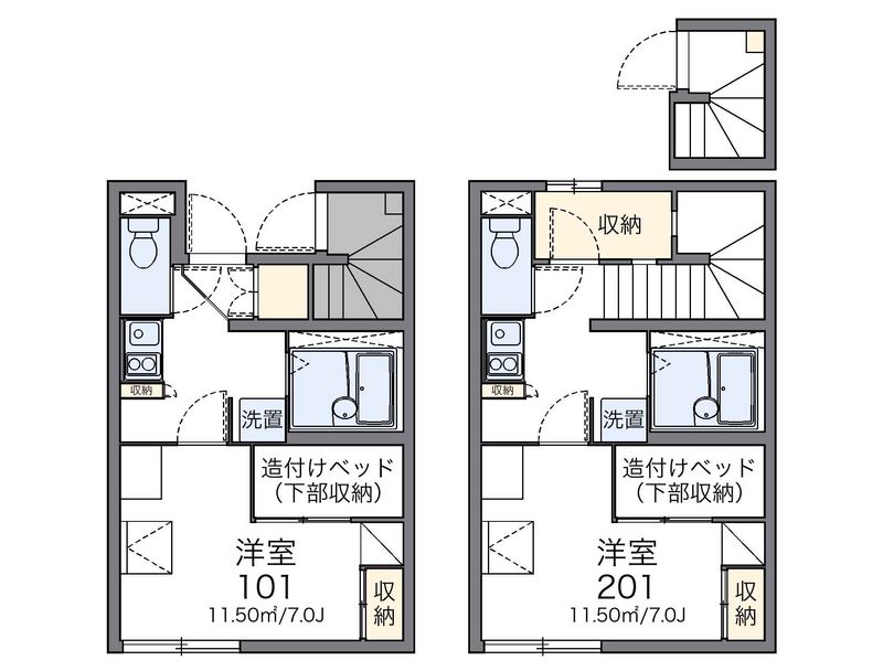 レオパレスデキシントン街７６７ 間取図
