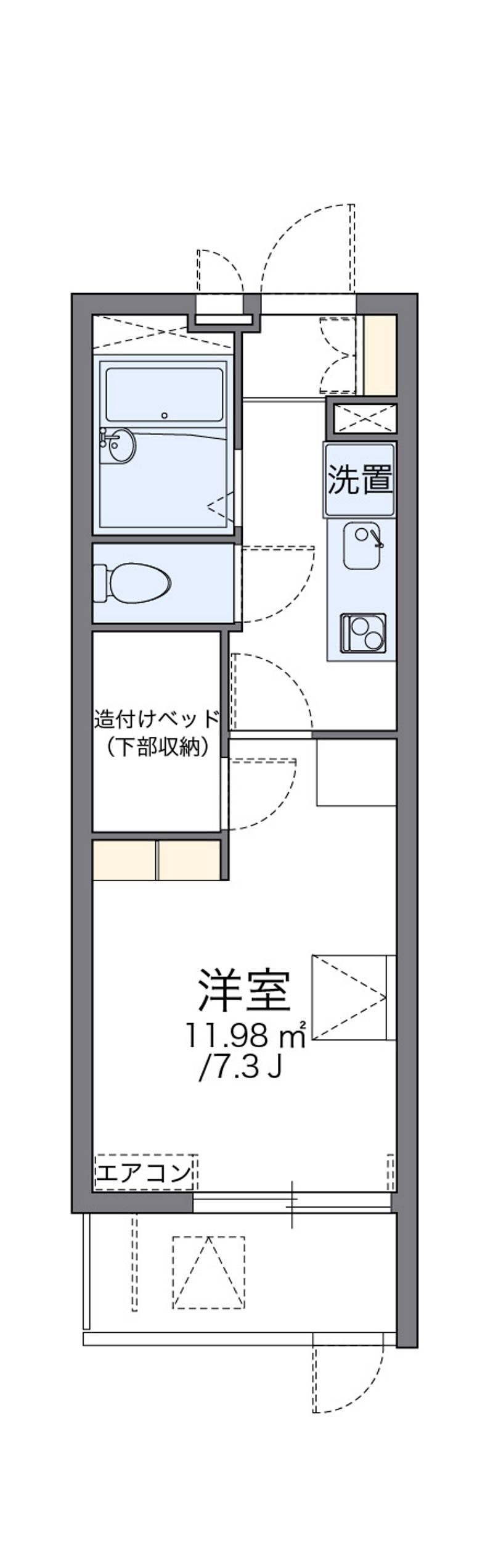 レオパレスアーチェロコル 間取図