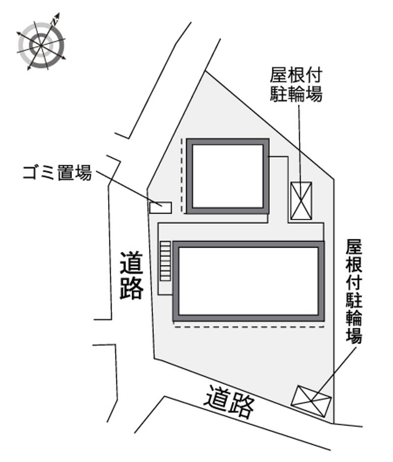 レオパレスサン　東シオヤ 配置図