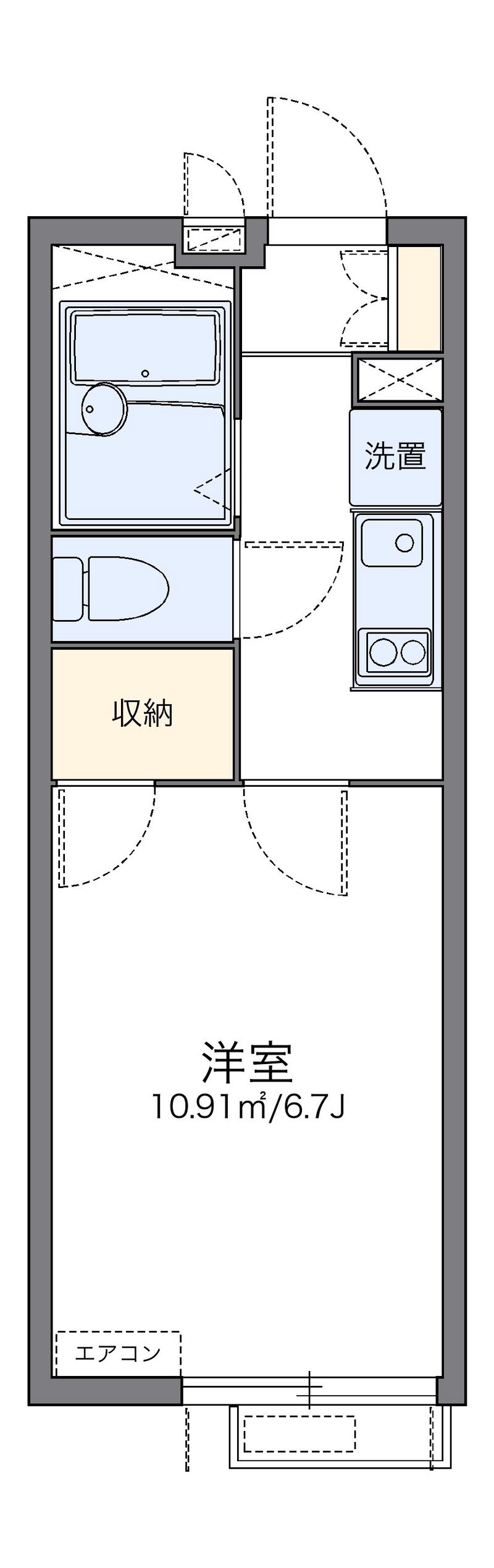レオパレスプリマベーラ大成 間取図