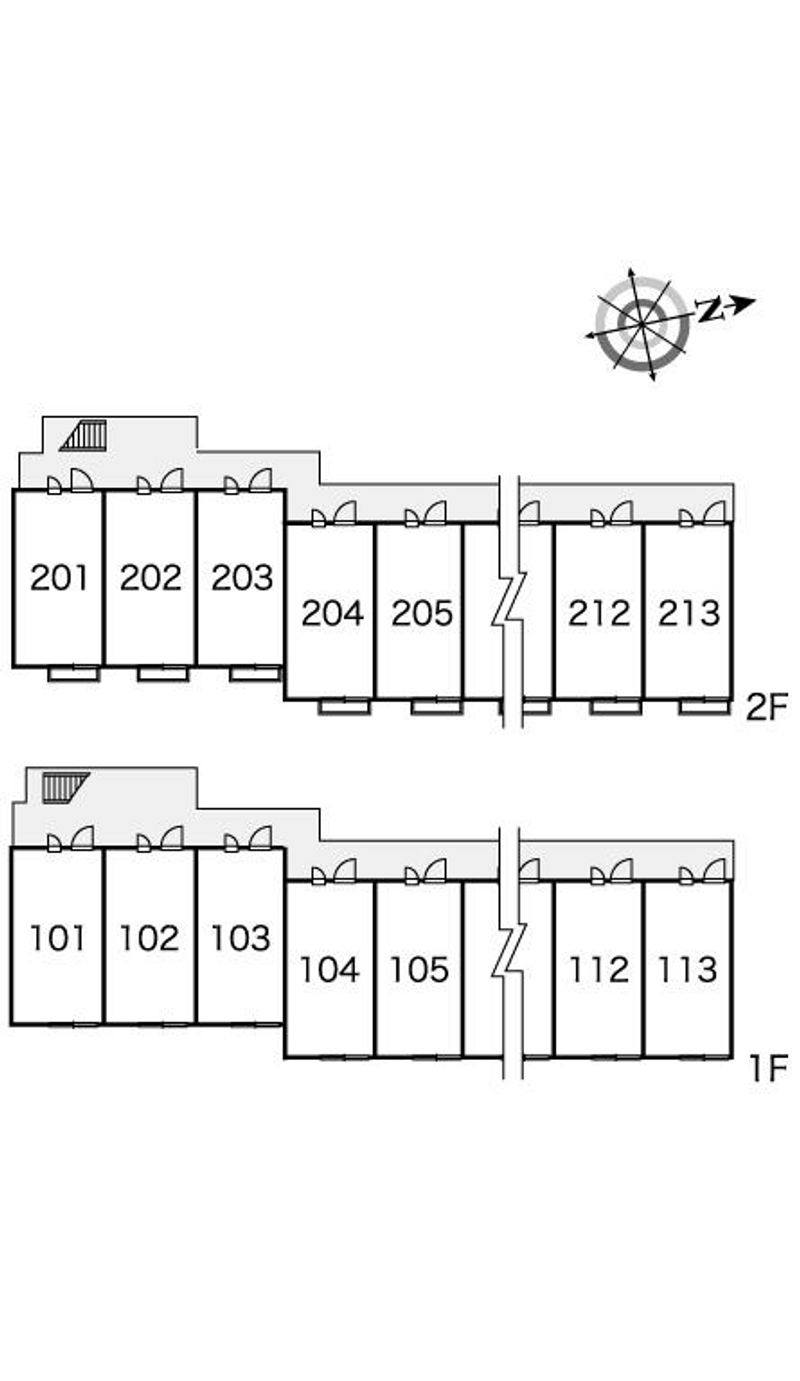 レオパレス高砂荒井 間取配置図