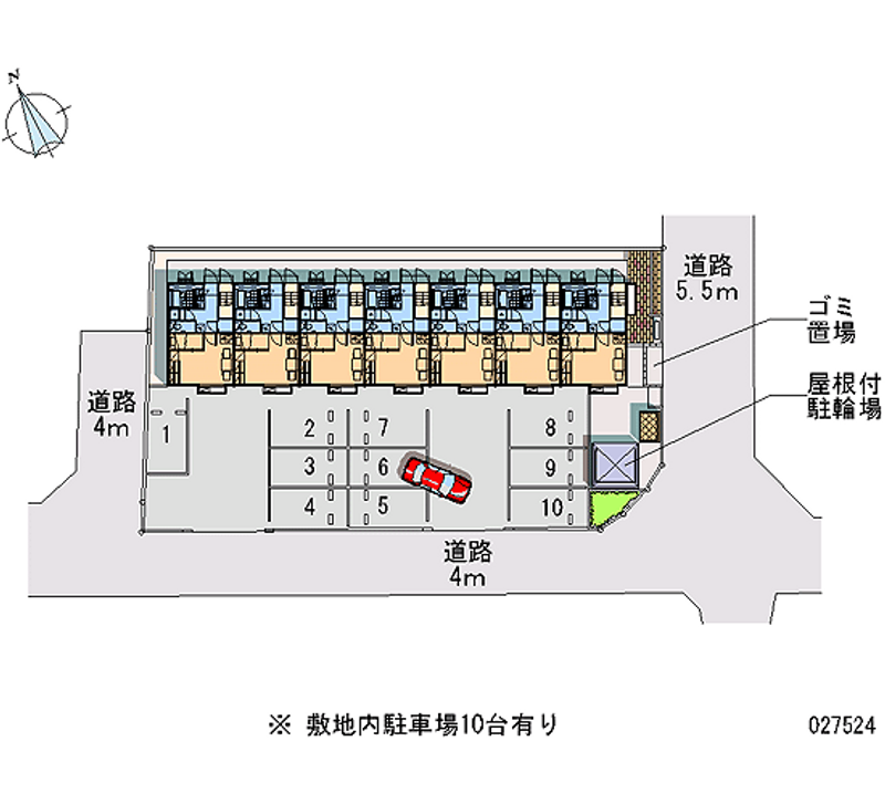 レオパレス東中田 月極駐車場