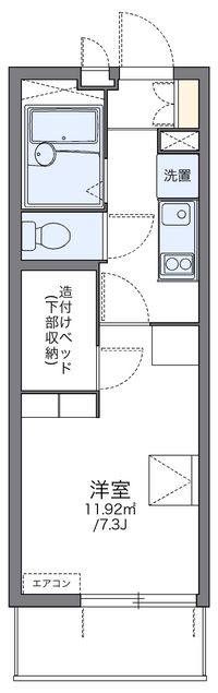 レオパレスラピスラズリ高井田 間取り図