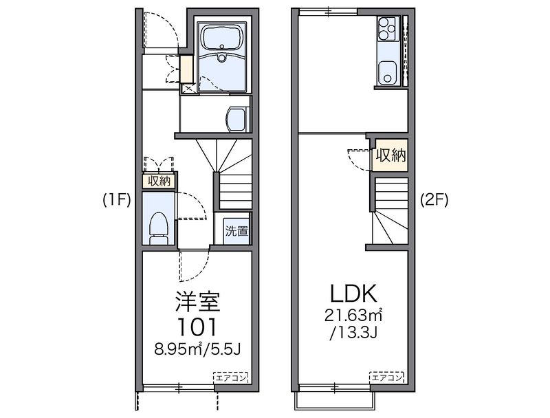 レオネクストＹ＆Ｋ　Ⅱ 間取図