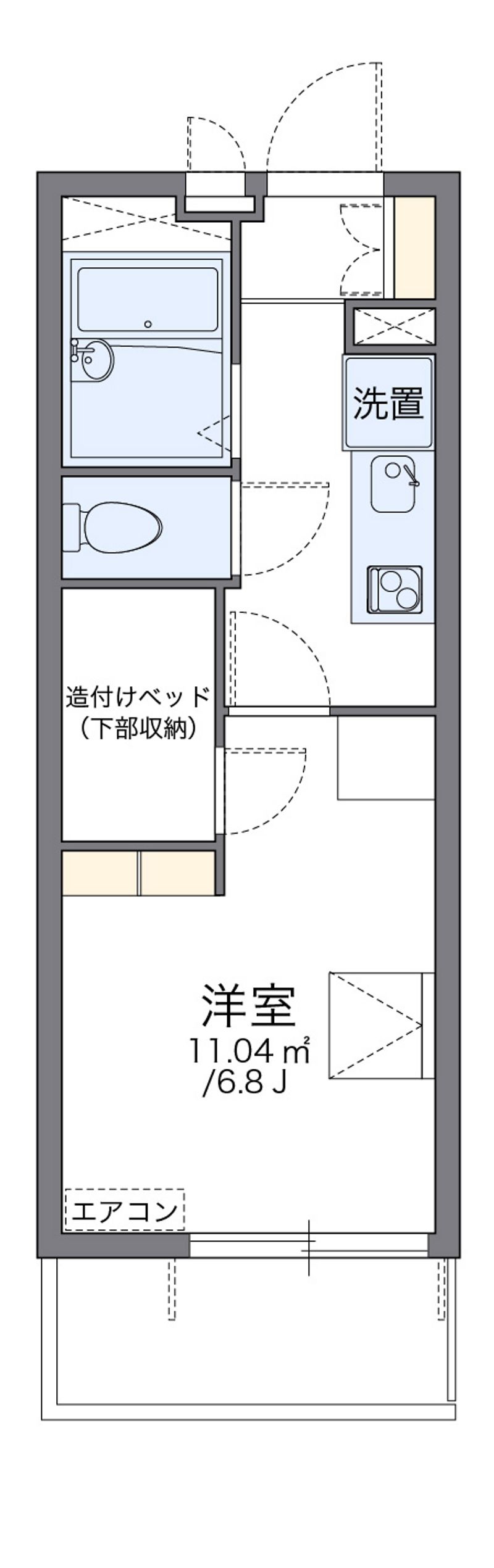 レオパレスジェム　マキノ 間取図