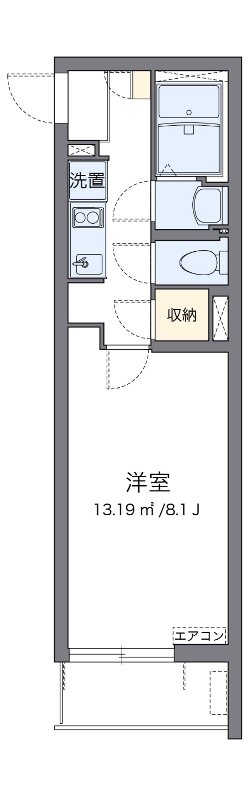 クレイノＳＩＢ 間取図