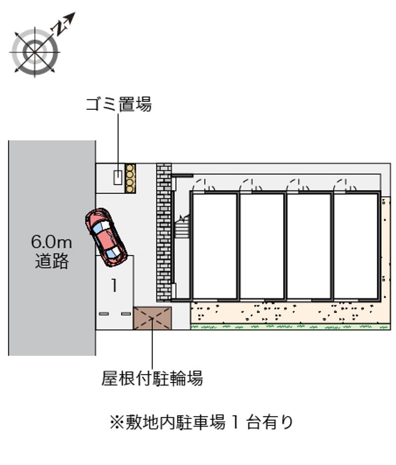 レオパレスけやき通りハイツ 配置図