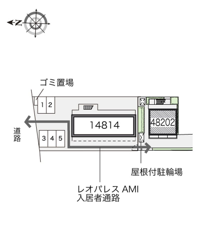 レオパレスＡＭＩ 配置図