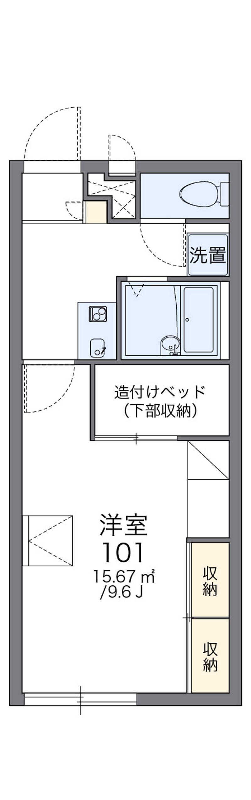 レオパレス院庄 間取図