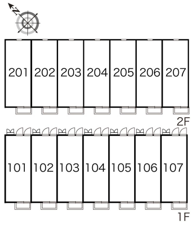 レオパレスすず 間取配置図