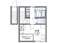 レオパレス本城 間取り図