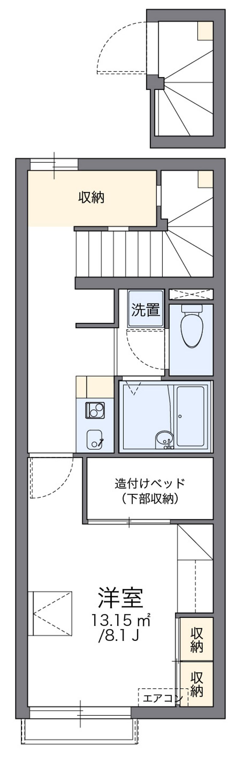 レオパレスリッチＭ 間取図