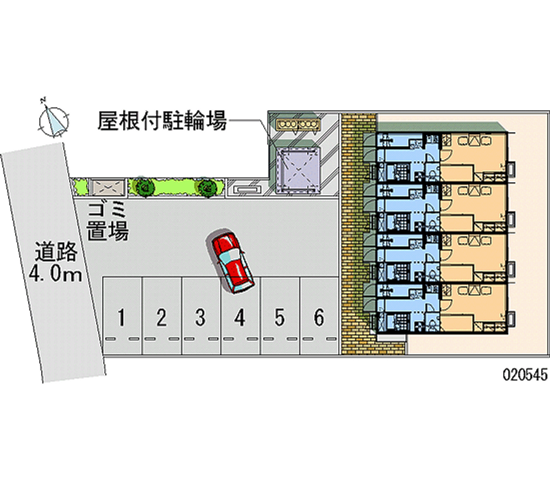 レオパレススタシオン 月極駐車場